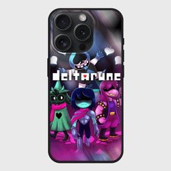 Чехол силиконовый для Apple iPhone 15 Pro матовый Deltarune Герои в бой!