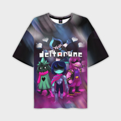 Мужская футболка oversize 3D Deltarune Герои в бой!
