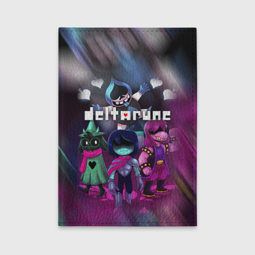 Обложка для автодокументов Deltarune Герои в бой!, цвет ярко-розовый