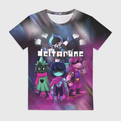Женская футболка 3D Deltarune Герои в бой!