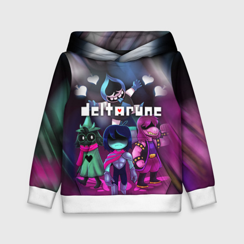 Детская толстовка 3D Deltarune Герои в бой!, цвет белый