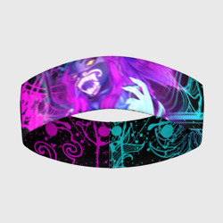 Повязка на голову 3D KDA neon dragon league of Legends, неоновые брызги