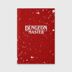 Обложка для паспорта матовая кожа Dungeon master blood Гачимучи красный