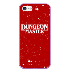 Чехол для iPhone 5/5S матовый Dungeon master blood Гачимучи красный