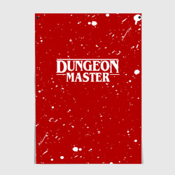 Постер Dungeon master blood Гачимучи красный