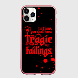 Чехол для iPhone 11 Pro Max матовый Darkest dungeon red, брызги крови