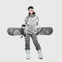 Накидка на куртку 3D Кот программист: я делаю клац клац - фото 2