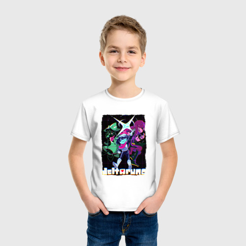 Детская футболка хлопок Deltarune Heroes Attack!, цвет белый - фото 3