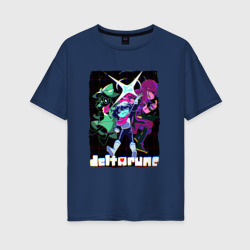 Женская футболка хлопок Oversize Deltarune Heroes Attack!