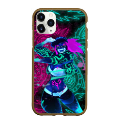 Чехол для iPhone 11 Pro Max матовый KDA neon dragons league of Legends неоновые драконы