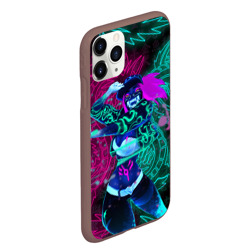 Чехол для iPhone 11 Pro Max матовый KDA neon dragons league of Legends неоновые драконы - фото 2