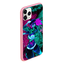 Чехол для iPhone 11 Pro Max матовый KDA neon dragons league of Legends неоновые драконы - фото 2