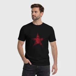 Мужская футболка хлопок Красная звезда СССР полутон - фото 2