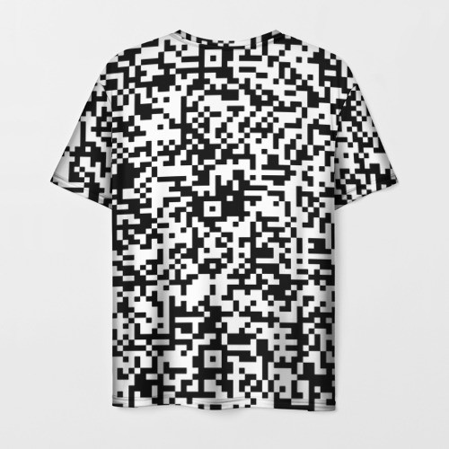 Мужская футболка 3D Стиль QR код, цвет 3D печать - фото 2