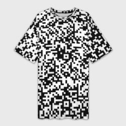 Платье-футболка 3D Стиль QR код