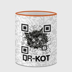 Кружка с полной запечаткой QR код котик - фото 2