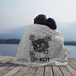 Плед 3D QR код котик - фото 2