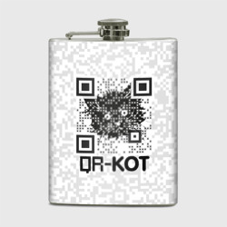 Фляга QR код котик