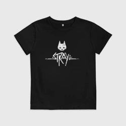 Детская футболка хлопок Stray game logo