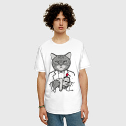 Мужская футболка хлопок Oversize Крестный Котец - фото 2
