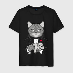 Крестный Котец – Мужская футболка хлопок с принтом купить со скидкой в -20%
