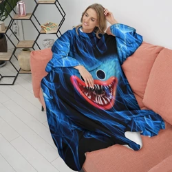 Плед с рукавами Poppy Playtime Хаги Ваги в огне - фото 2