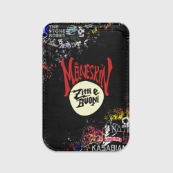 Картхолдер Magsafe магнитный Maneskin, логотипы рок групп