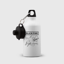 Бутылка спортивная Blackpink автографы чёрный Блэкпинк - фото 2