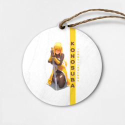 Деревянная игрушка круг Даркнесс - Konosuba