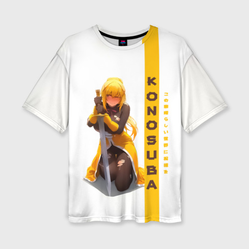 Женская футболка oversize 3D Даркнесс - Konosuba, цвет 3D печать
