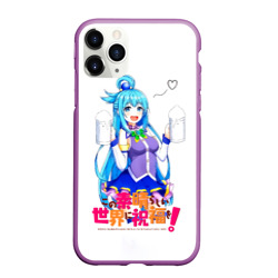 Чехол для iPhone 11 Pro Max матовый Аква - Konosuba