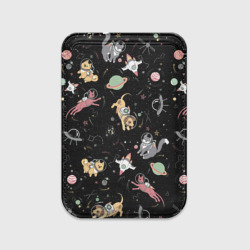 Картхолдер Magsafe магнитный Космические коты - фото 2
