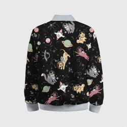 Детский бомбер 3D Космические коты