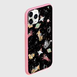 Чехол для iPhone 11 Pro Max матовый Космические коты - фото 2