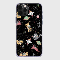 Чехол для iPhone 12 Pro Космические коты