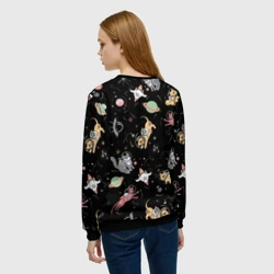 Женский свитшот 3D Космические коты - фото 2