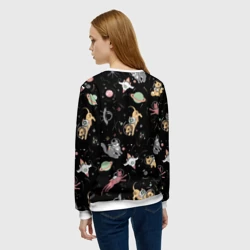 Женский свитшот 3D Космические коты - фото 2