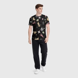 Мужская футболка 3D Космические коты - фото 2