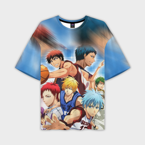 Мужская футболка oversize 3D Kuroko basketball команда, цвет 3D печать