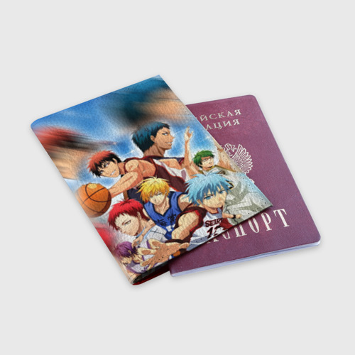 Обложка для паспорта матовая кожа Kuroko basketball команда, цвет красный - фото 3