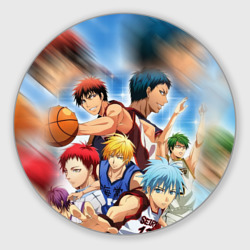 Круглый коврик для мышки Kuroko basketball команда