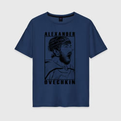 Женская футболка хлопок Oversize Александр Овечкин Alexander Ovechkin