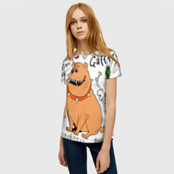 Женская футболка 3D Рисунок собаки - фото 2