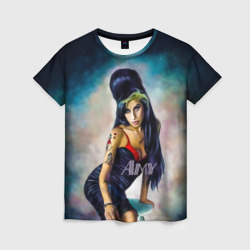 Женская футболка 3D Amy Jade Winehouse