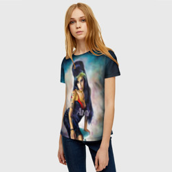 Женская футболка 3D Amy Jade Winehouse - фото 2