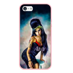 Чехол для iPhone 5/5S матовый Amy Jade Winehouse