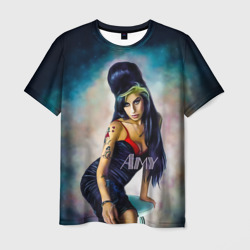 Мужская футболка 3D Amy Jade Winehouse