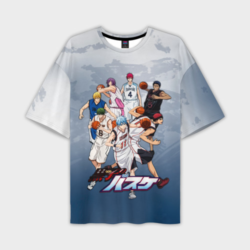 Мужская футболка oversize 3D Kuroko no Basket Баскетбол Куроко, цвет 3D печать