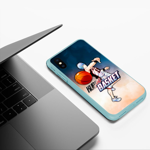 Чехол для iPhone XS Max матовый Kuroko no Basket Kuroko Tetsuya, цвет мятный - фото 5