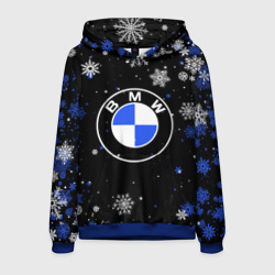 Мужская толстовка 3D Новогодний БМВ новый год BMW